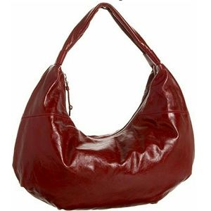 HOBO International Dark Red Leather Handbag Purse